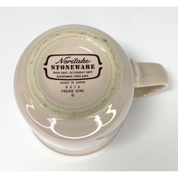 Noritake PRAIRIE SONG, Stoneware Handled Mug, 3 3/4” Japan #8676 *RARE* - Picture 4 of 5